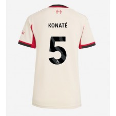 Liverpool Ibrahima Konate #5 Bortedrakt Kvinner 2025-26 Kortermet